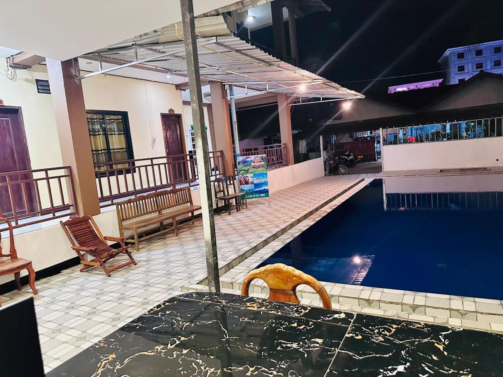 Vang Vieng Global Hotel Экстерьер фото